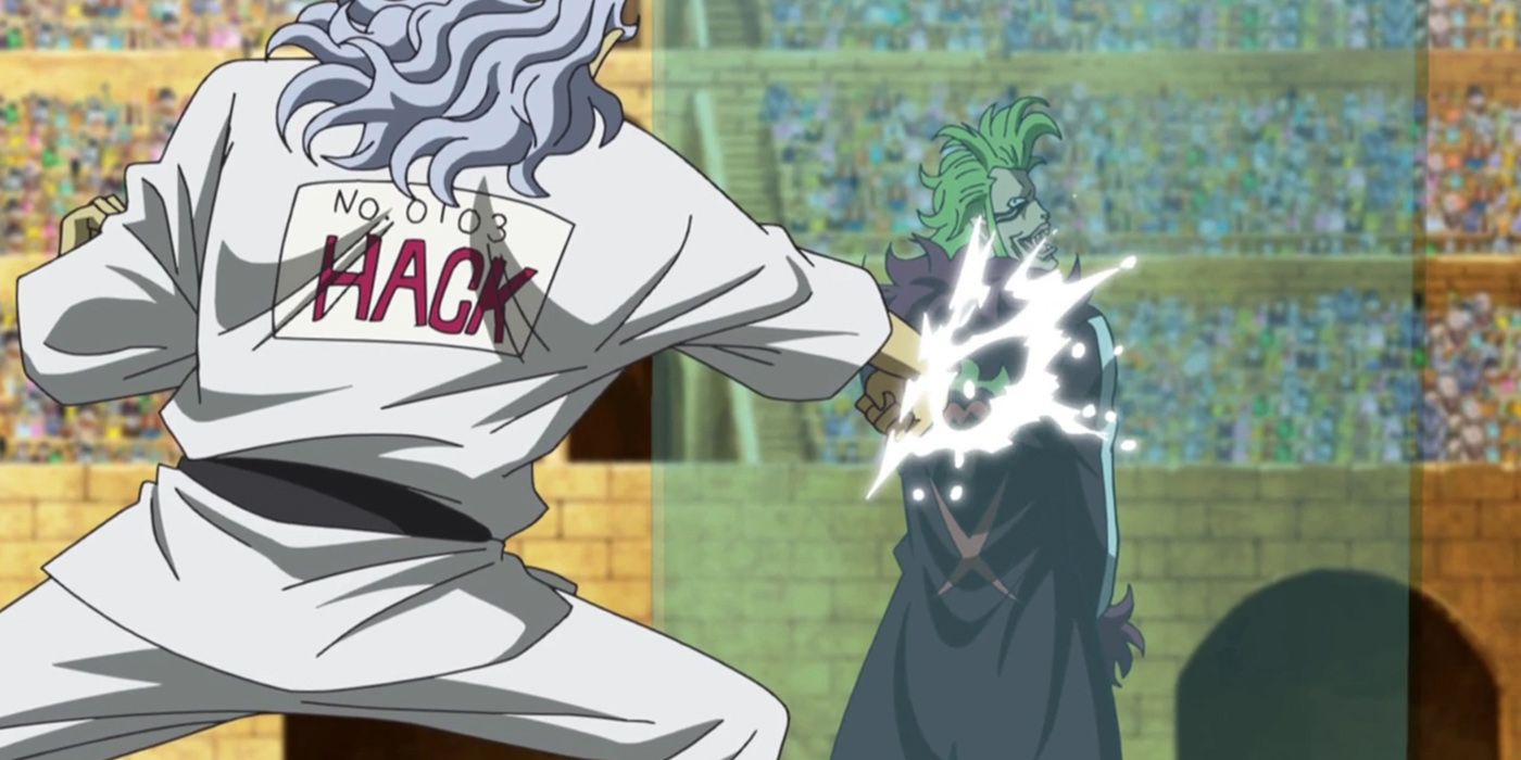 One Piece - A Fishman Karate Master Breaking His Hand Trying To Break Bartolomeos Barrier