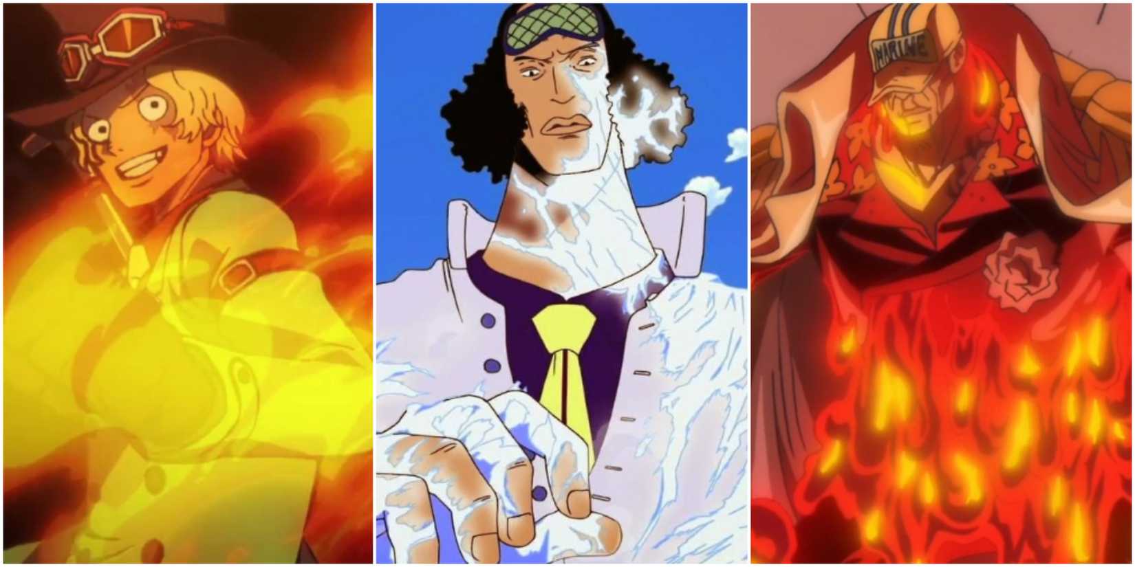 One Piece Logia Devil Fruit Users Sabo Kuzan Akainu