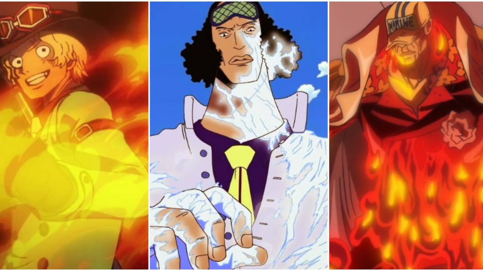 One Piece Logia Devil Fruit Users Sabo Kuzan Akainu