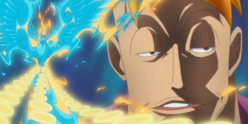One Piece - Marcos Human Form Next To His Full Phoenix Form