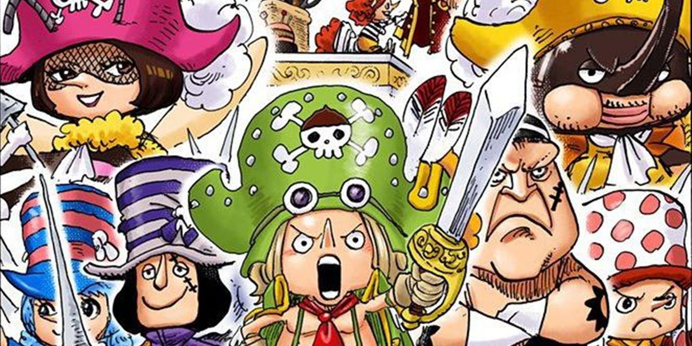 One Piece - The Tontotta Pirates Altogether In The Digitally Colored Manga