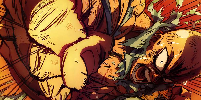 Saitama Going All Out On The Mole People In His Dream