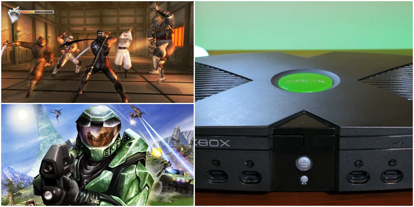 Original Xbox Console with Ninja Gaiden and Halo