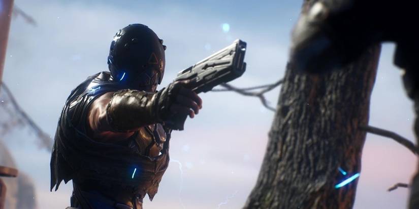 Outriders Shooting Someone In The Back In A Cinematic