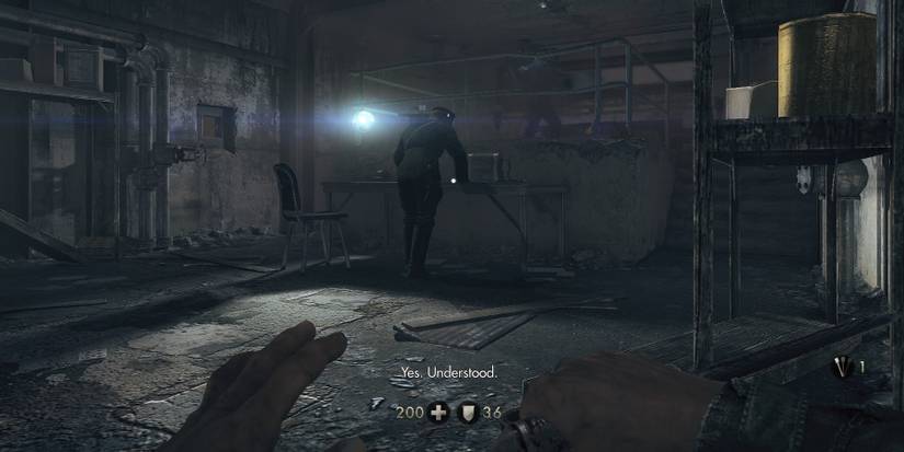 About To Perform An Overcharged Stealth Kill In Wolfenstein The New Order