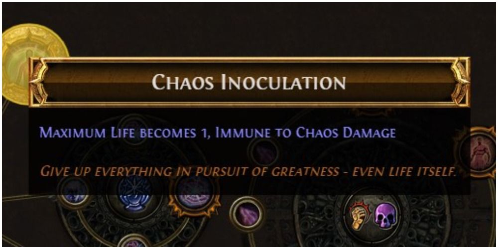 Path Of Exile Chaos Inoculation Description In Game