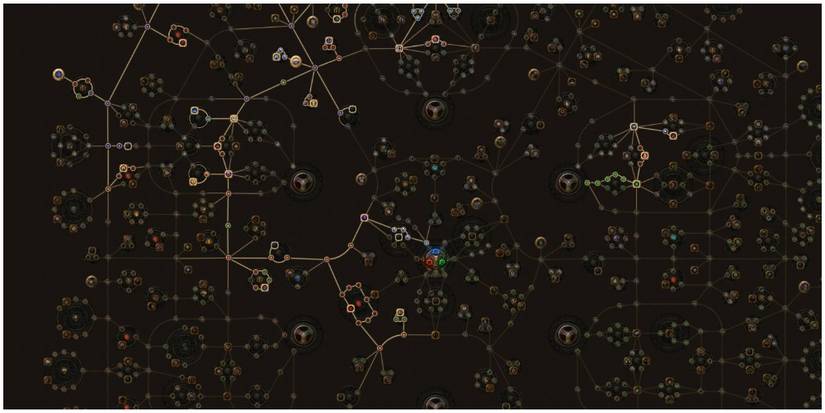 Path Of Exile Connecting The Top Left With The Top Right On The Scion Skill Tree