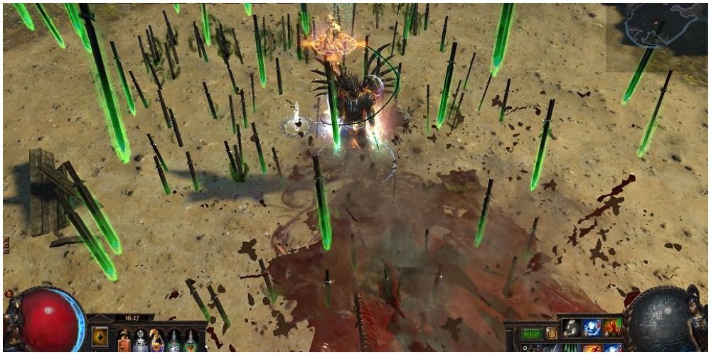 Path Of Exile Scion Making Swords Rain Down From The Sky