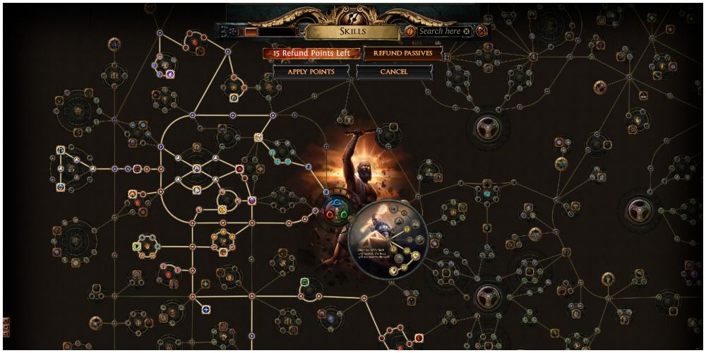 Path Of Exile Templar Passive Skill Tree Nearly Filled Out