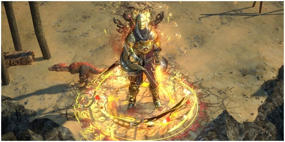 Path Of Exile Templar Using Purifying Flame With Gear