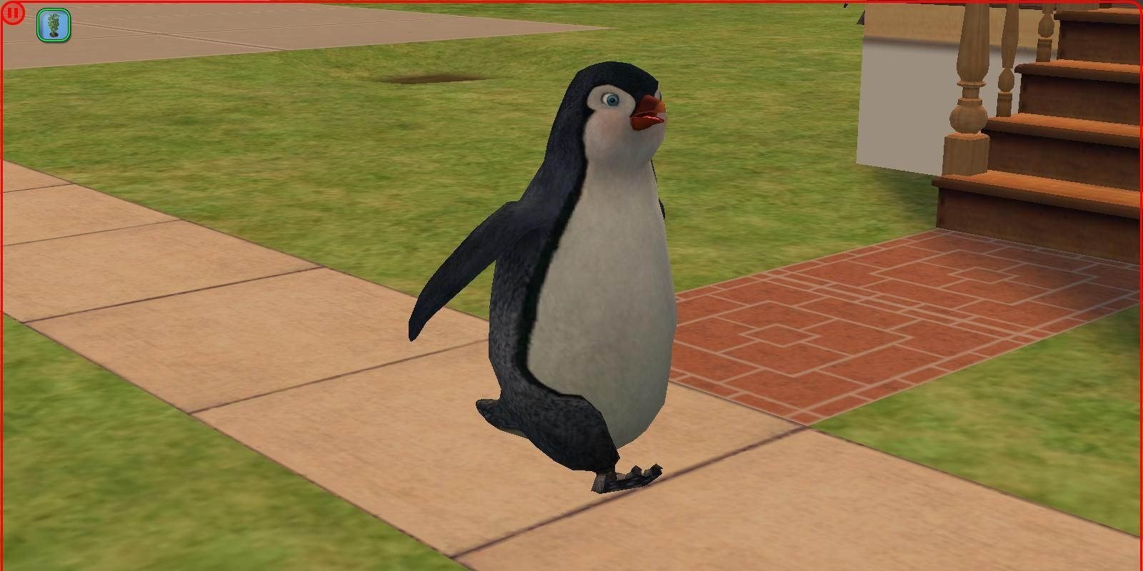 Penguin NPC From The Sims 2