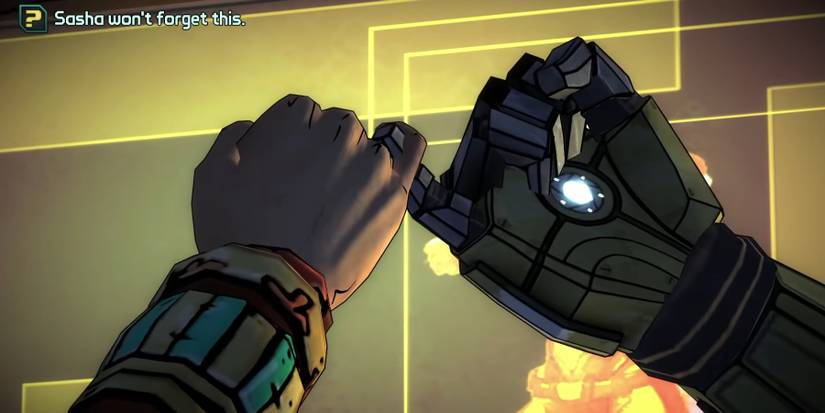 Sasha & Rhys Pinky Swearing In Tales From The Borderlands