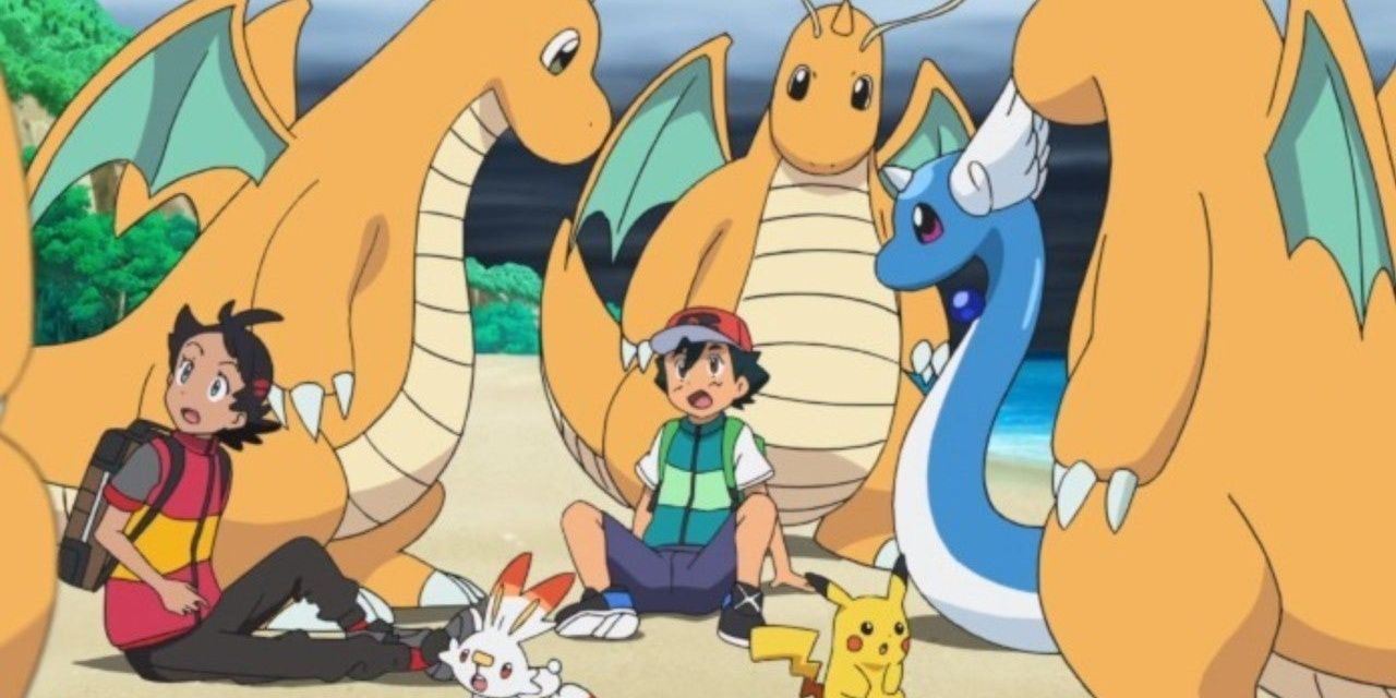Pokemon Ash Meets Dragonites