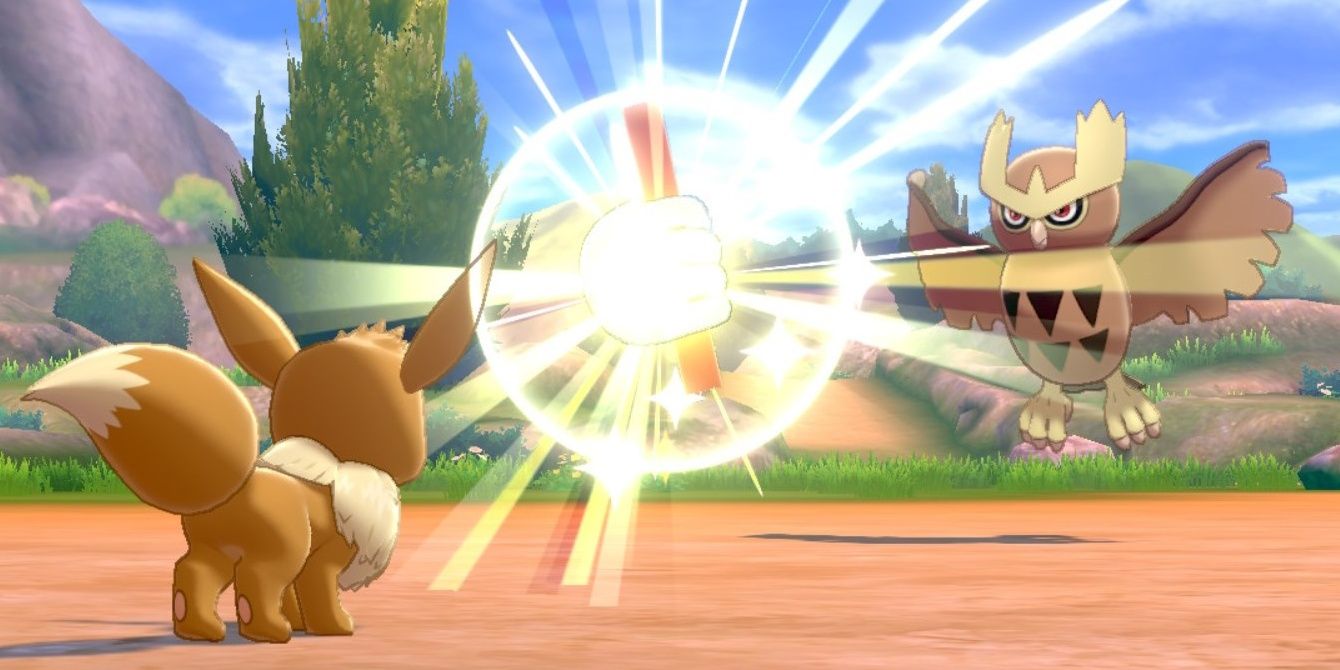 Pokemon Eevee Using Baton Pass