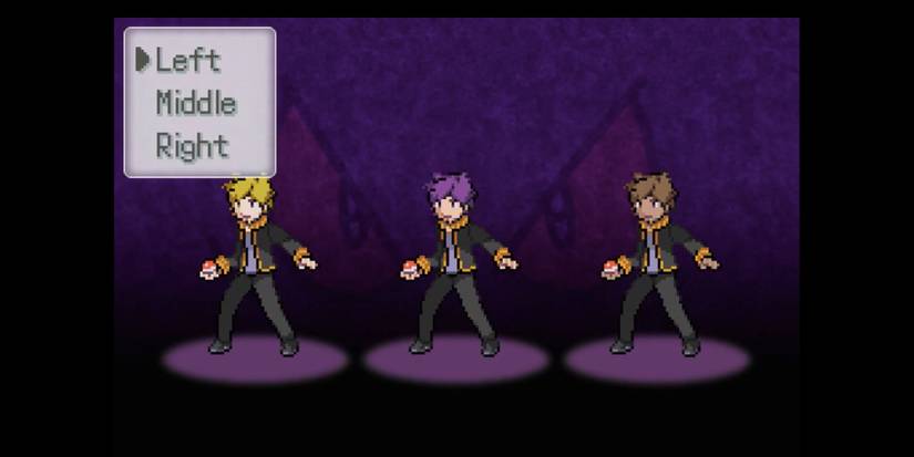 Pokemon Insurgence Character Selection Screen