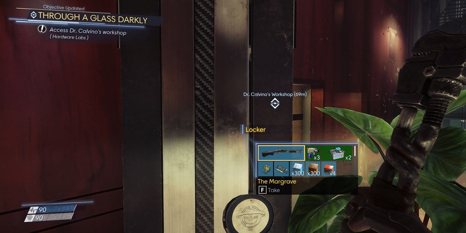 Prey Margrave Shotgun In Cabinet