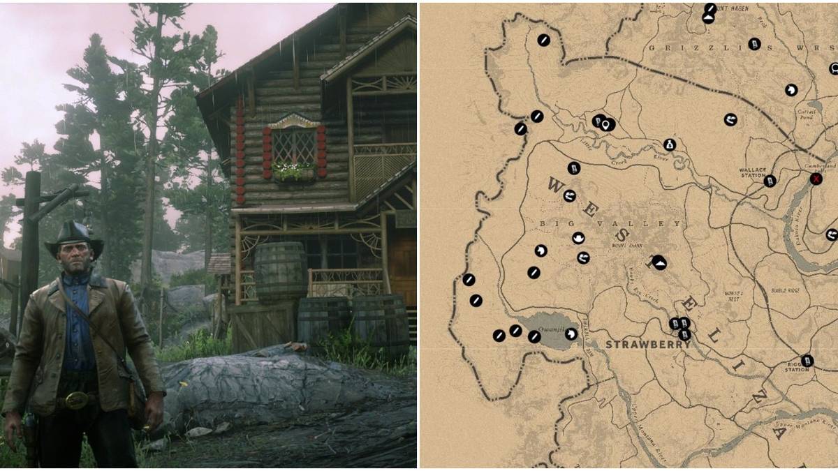 Arthur Morgan and West Elizabeth Map
