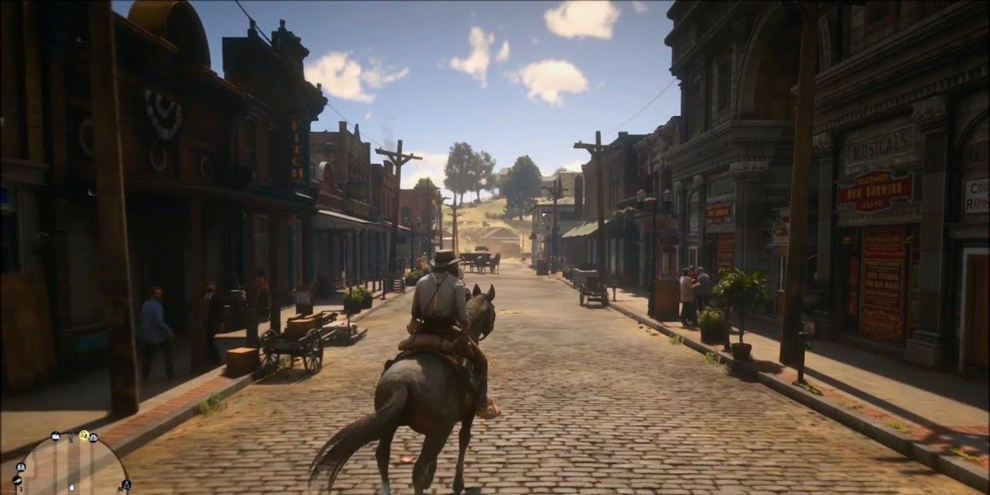 Red Dead Redemption 2 Riding Into Blackwater Town
