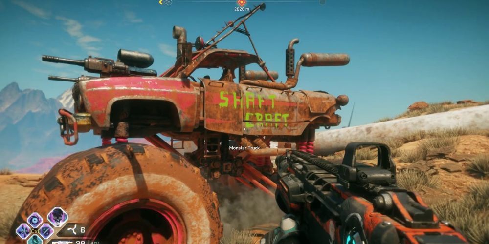 The Monster Truck Is Perfect For Traversing Swampland In Rage 2