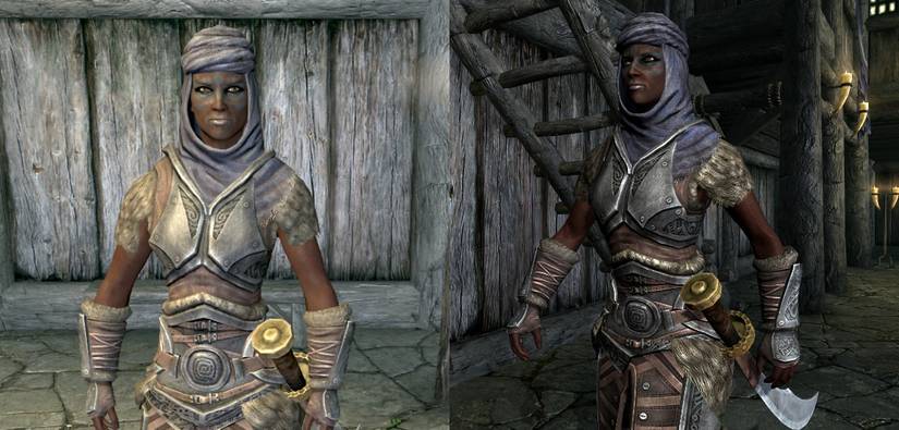 Skyrim Rayya, Housecarl of Falkreath