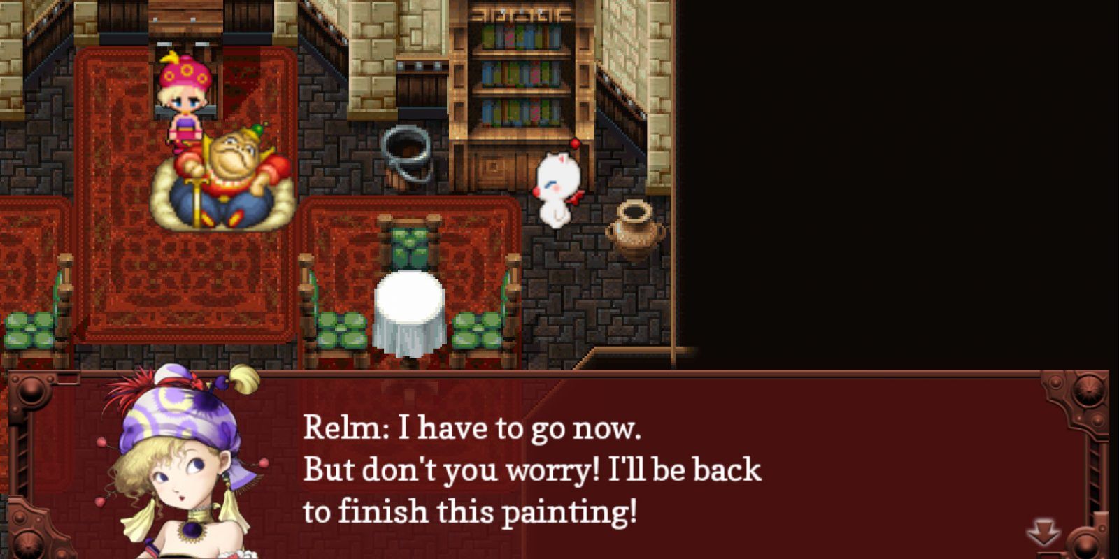 Final fantasy VI Relm leaves to join the team