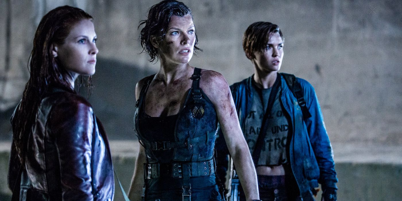 Resident Evil Final Chapter Shot Of Claire Alice And Abigail