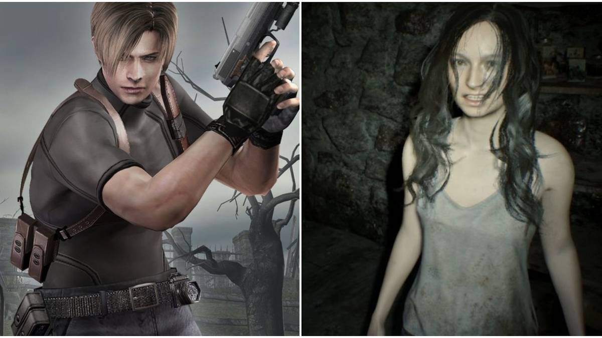 (Left) Leon in Resident Evil 4 (Right) Mia in Resident Evil 7