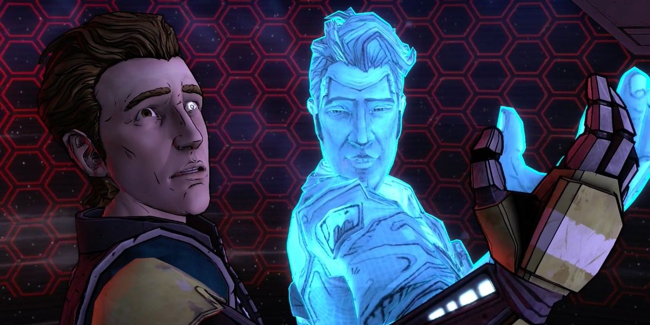 Rhys & Handsome Jack In Tales From The Borderlands