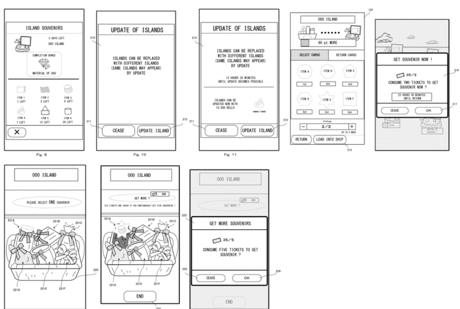 Nintendo islands patent