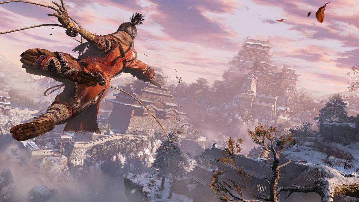 Using the grappling hook in sekiro