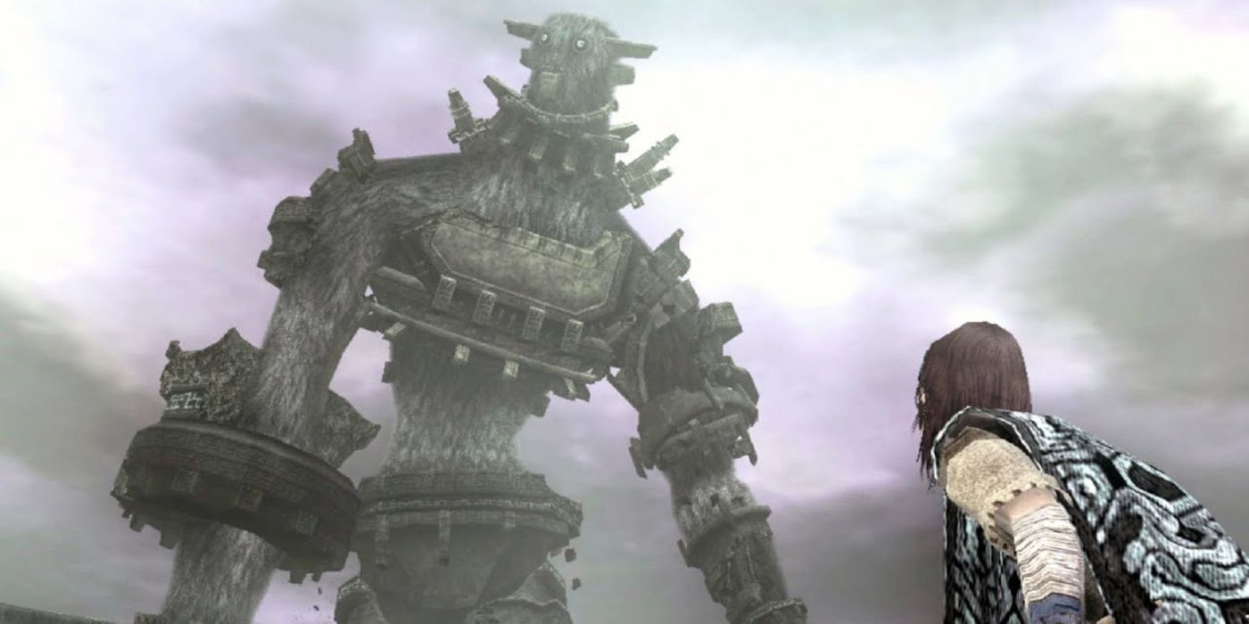 Shadow Of The Colossus Facing A Colossus