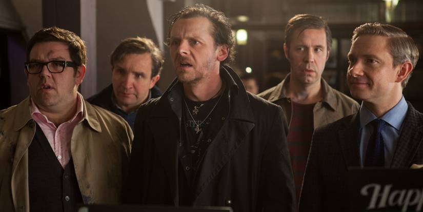 Simon Pegg, Nick Frost, Martin Freeman, Eddie Marsan, and Paddy Considine in The World's End