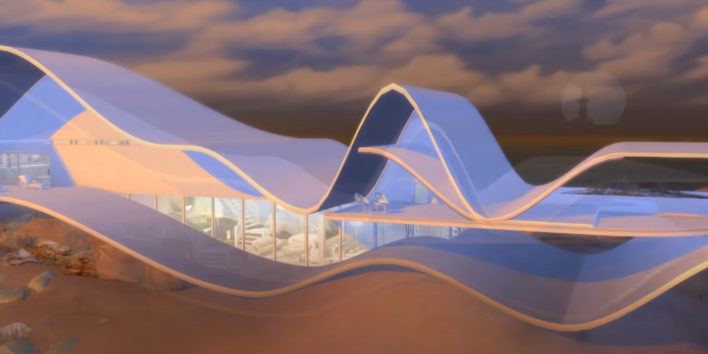 Sims 4 dune ultra modern beach villa build