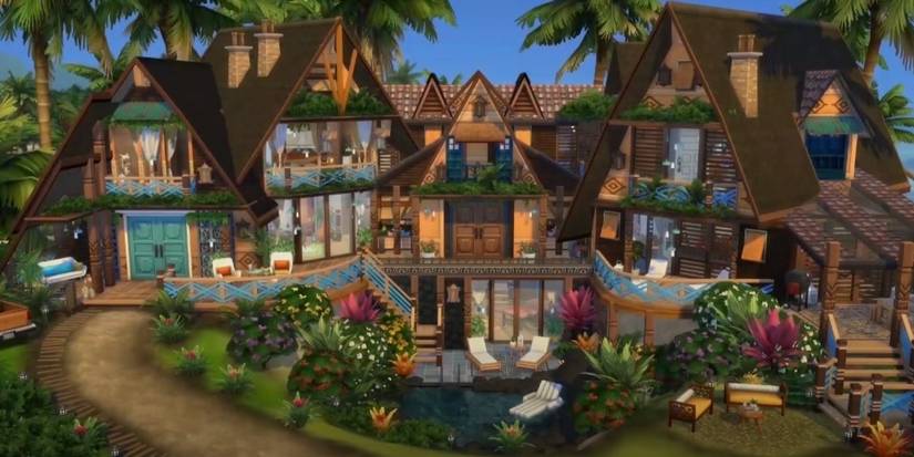 Sims 4 luxury beach mansion