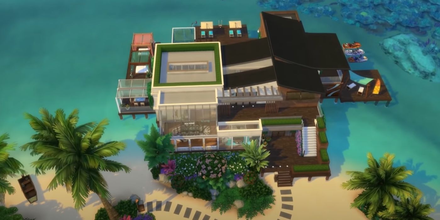 Sims 4 modern luxury beach house