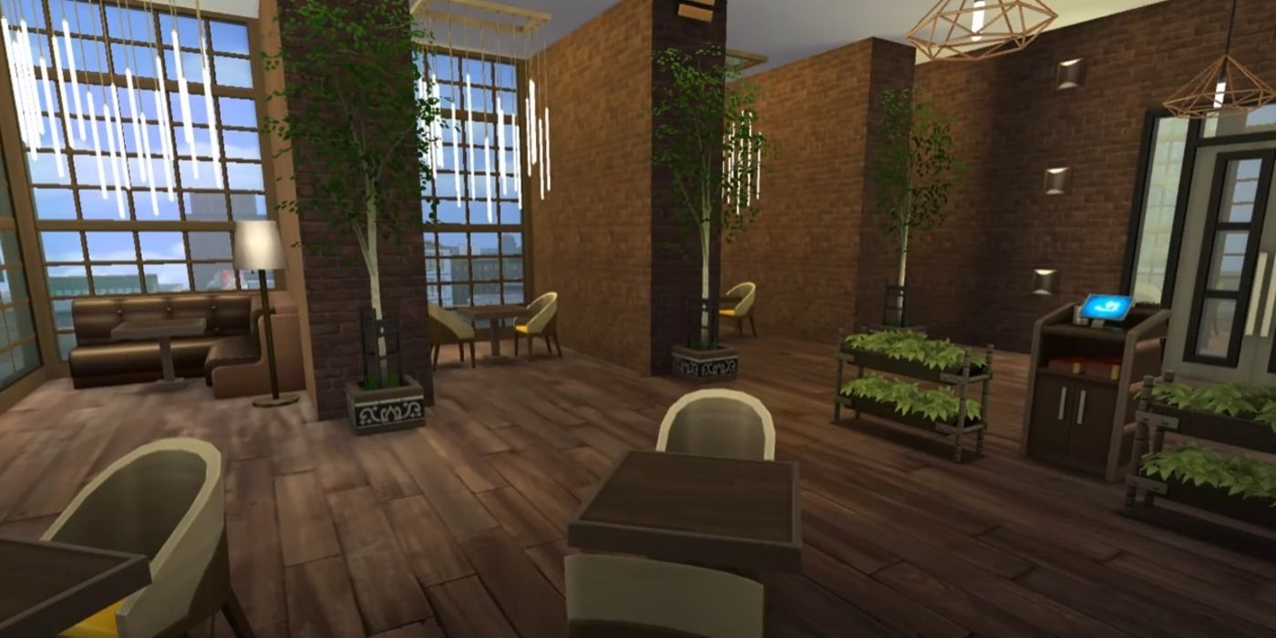 Sims 4 Penthouse Restaurant build