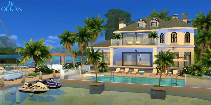 Sims 4 private island house
