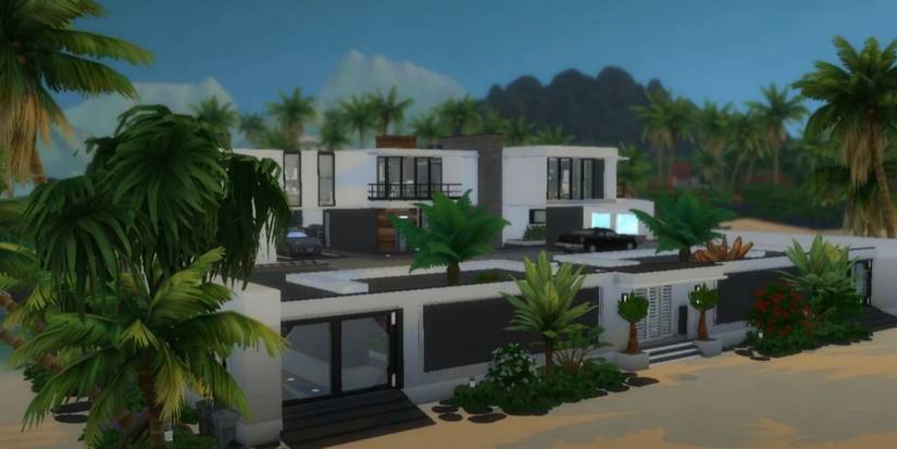 Sims 4 seaside modern house