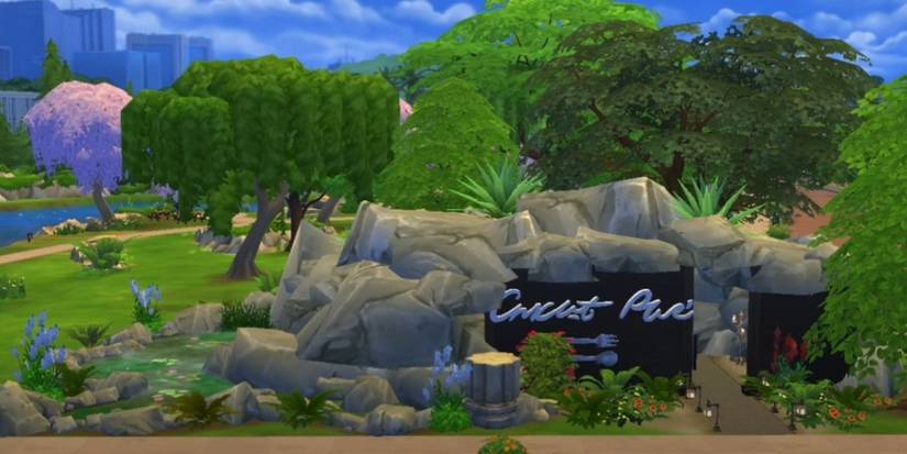 Sims 4 underground cave restaurant build