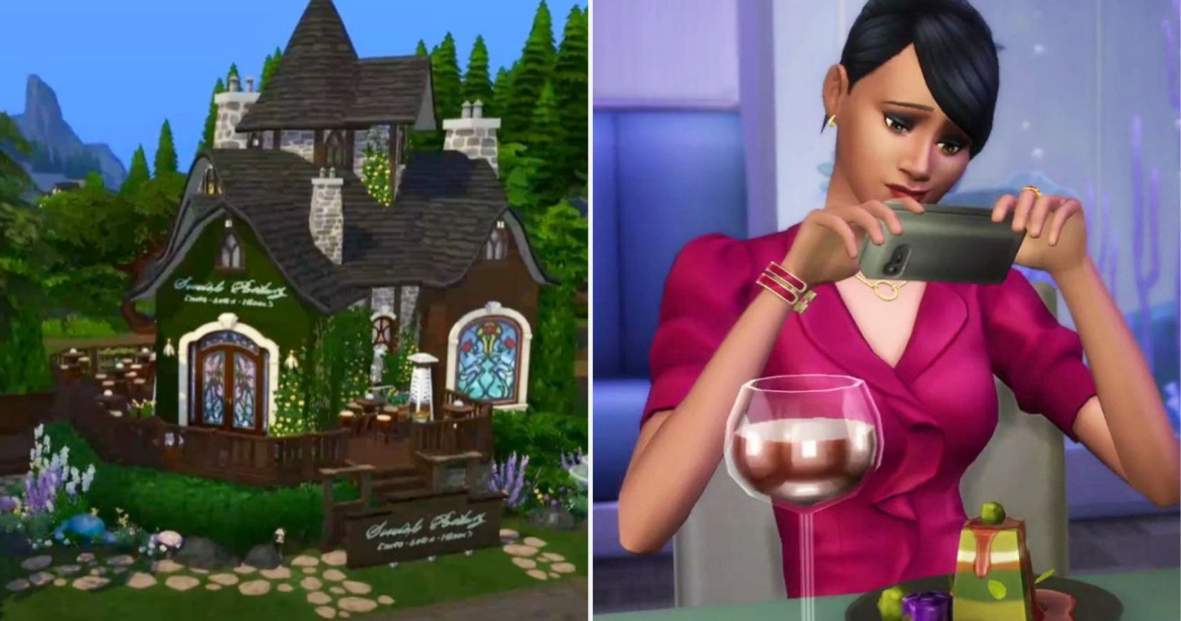 Sims 4 hawthorne restaurant and sims dining out