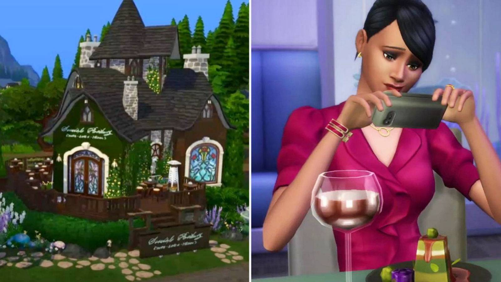 Sims 4 hawthorne restaurant and sims dining out