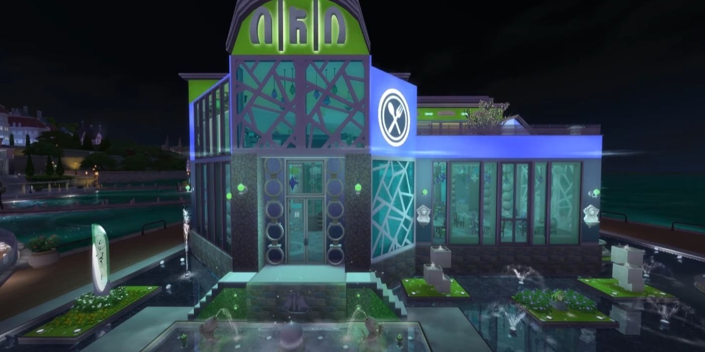 Sims 4 underwater restaurant build