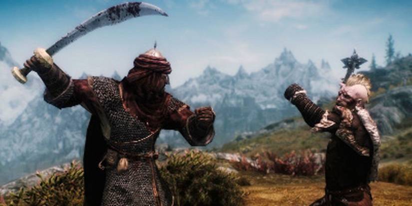 Skyrim Redguard Combat