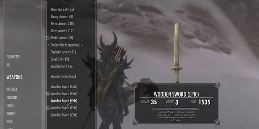 Skyrim Wooden Sword