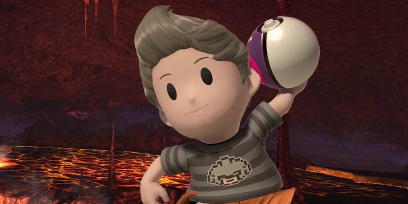 Super Smash Bros Ultimate Lucas Holding Master Ball