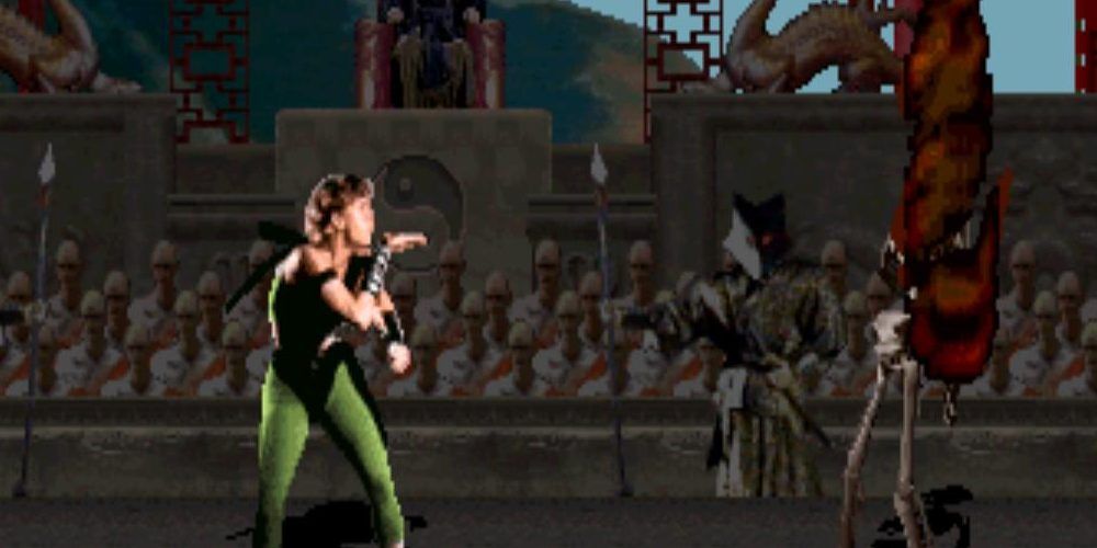 Sonya in the original Mortal Kombat