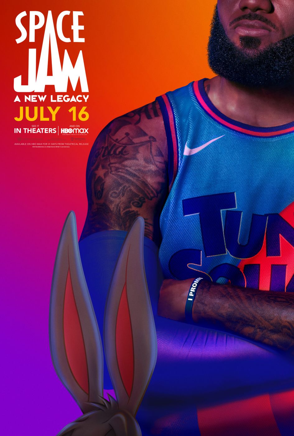 New Space Jam 2 Posters LeBron james and Bugs Bunny