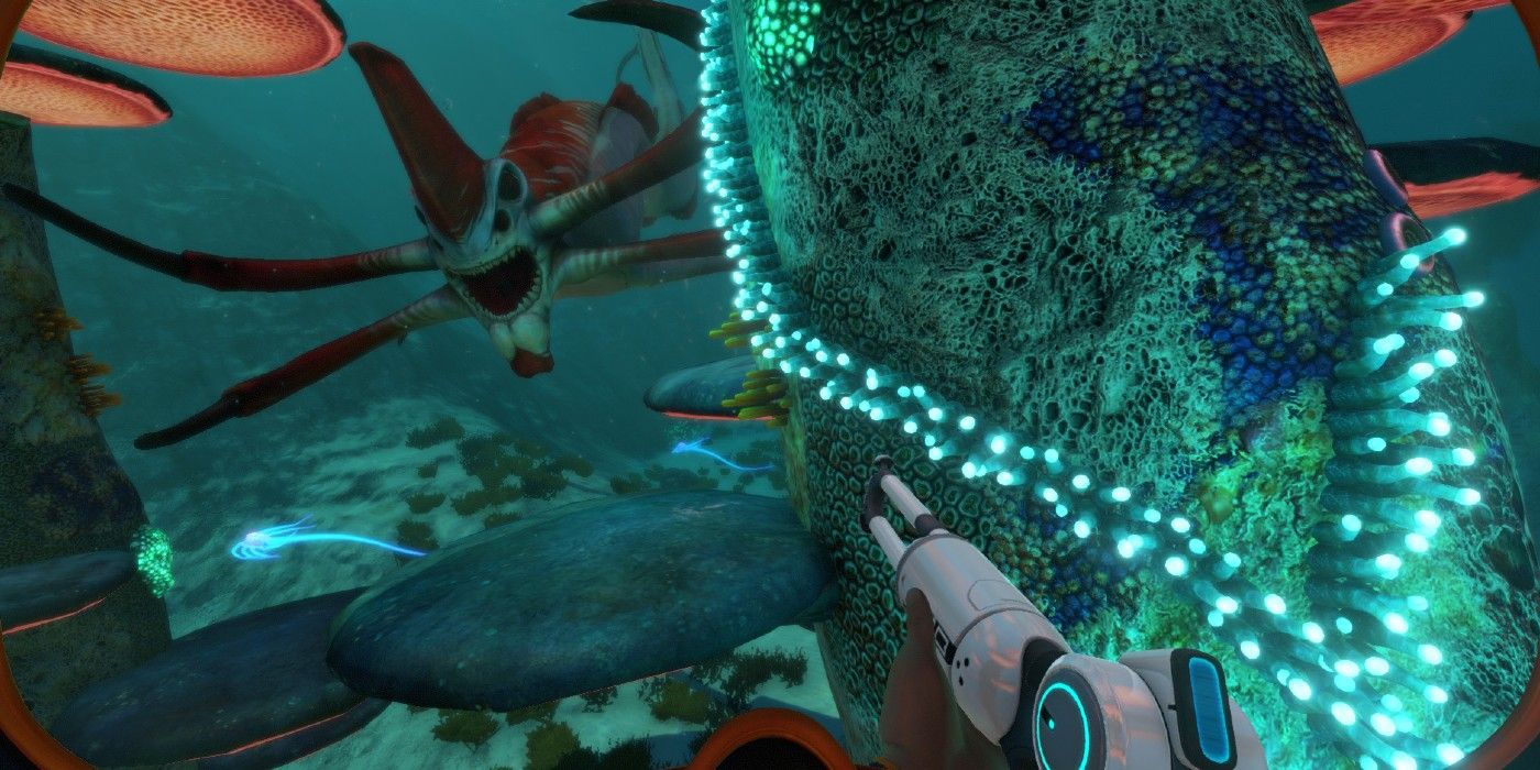 Subnautica first person sea monsters underwater