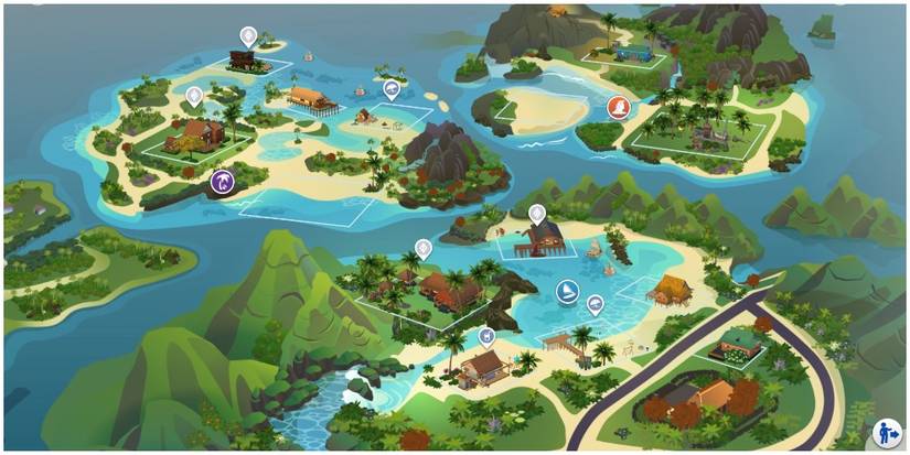 The three separate islands of Sulani