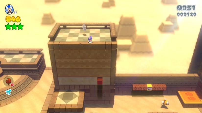 Super Mario 3D World Conkdor Canyon Green Stars 2